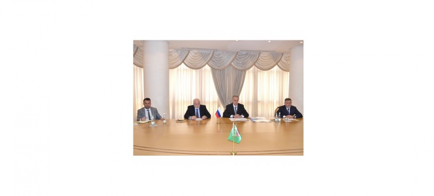 A MEETING OF THE MINISTER OF FOREIGN AFFAIRS OF TURKMENISTAN WITH THE DELEGATION OF THE CITY OF SAINT-PETERSBURG